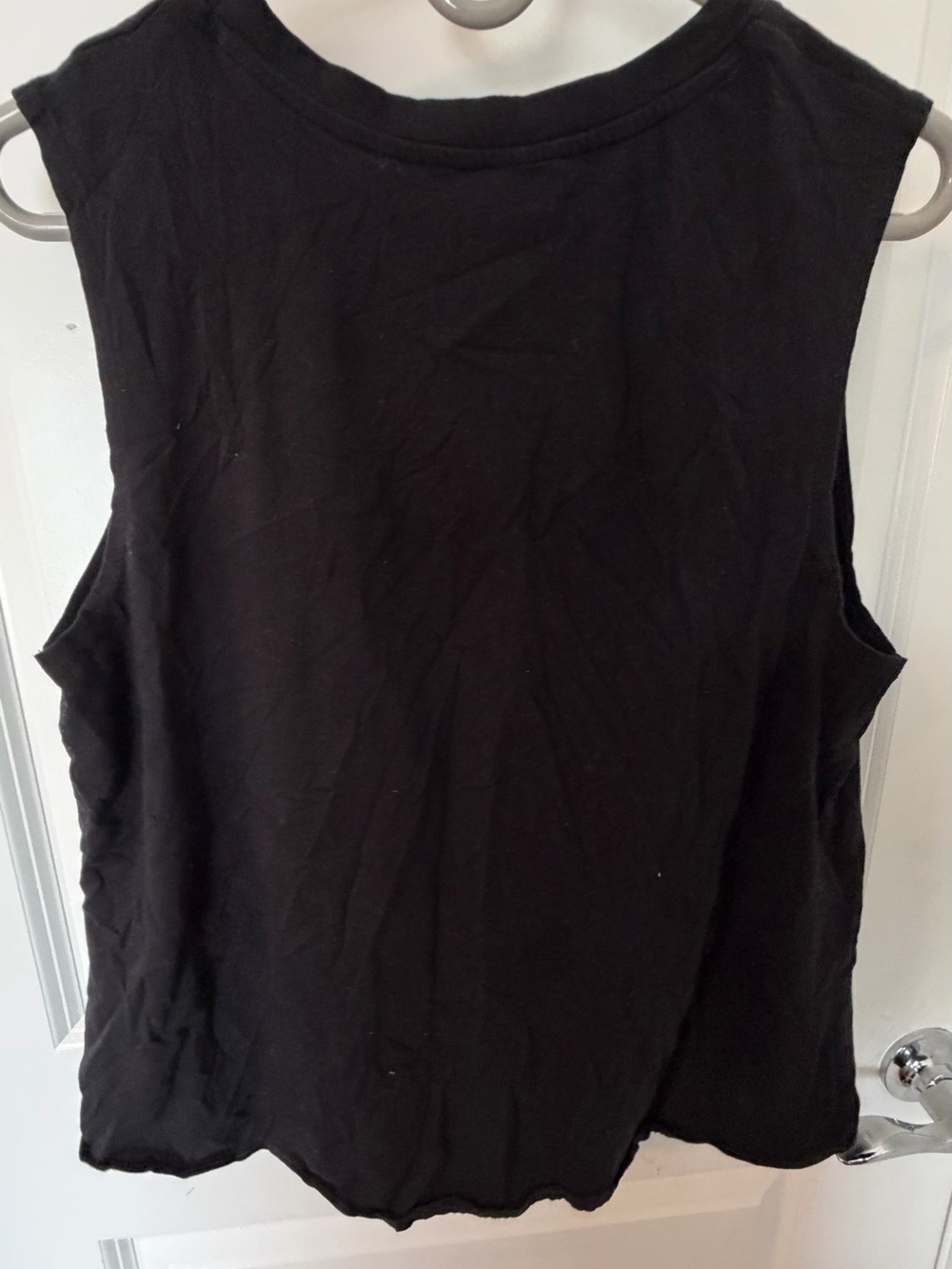 Hey There Pumpkin Black Tie-Hem Women's Tank Top XL - Picture 3 of 4